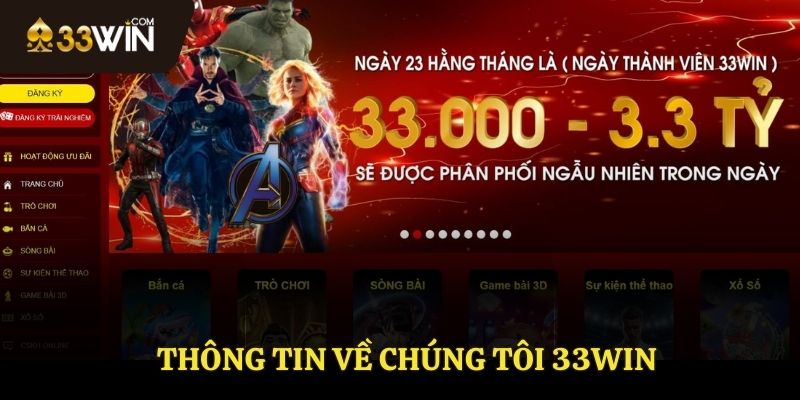 Thông tin về chúng tôi 33WIN