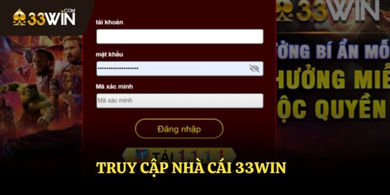 Truy cập trang web chính thức của 33WIN
