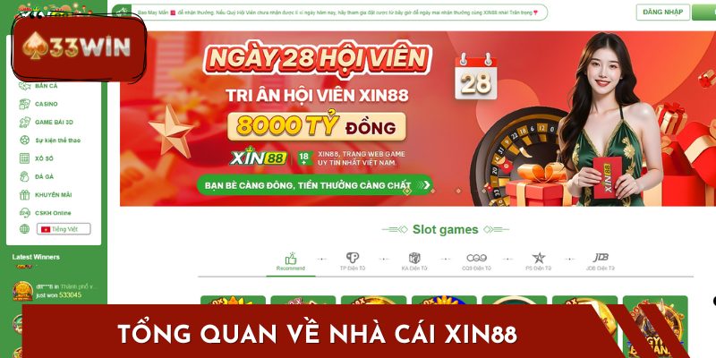 Xin88 từ lâu đã trở thành lựa chọn hàng đầu của nhiều người chơi cá cược