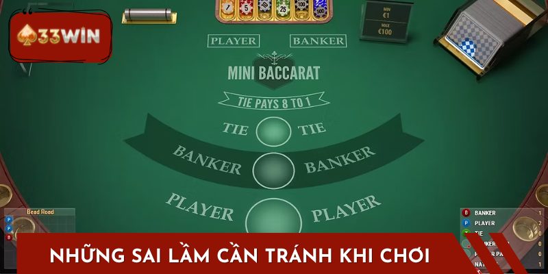 Những Sai Lầm Cần Tránh Khi Chơi Baccarat