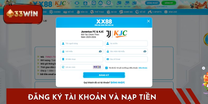 Đăng Ký Tài Khoản Và Nạp Tiền